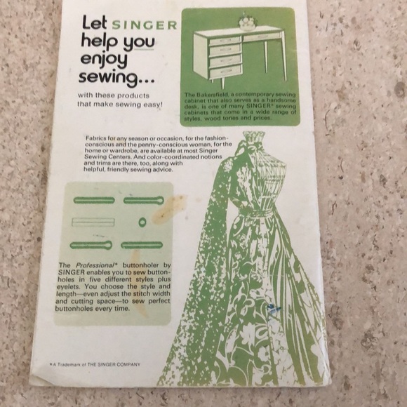 VINTAGE SINGER STYLIST ZIG ZAG INSTRUCTION MANUAL SEWING MACHINE MODEL413 2971 - Picture 8 of 9